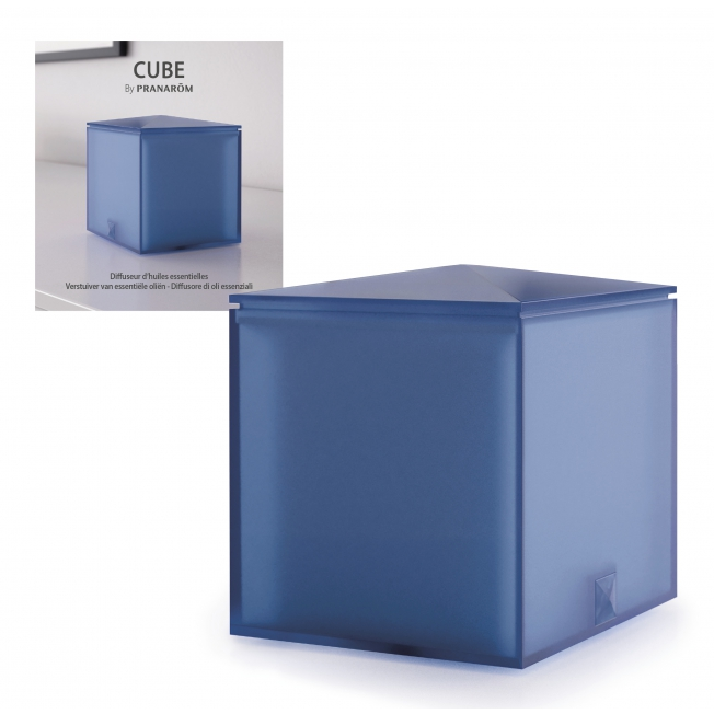 Cube blu - Diffusore ultrasonico effetto luce in trasparenza